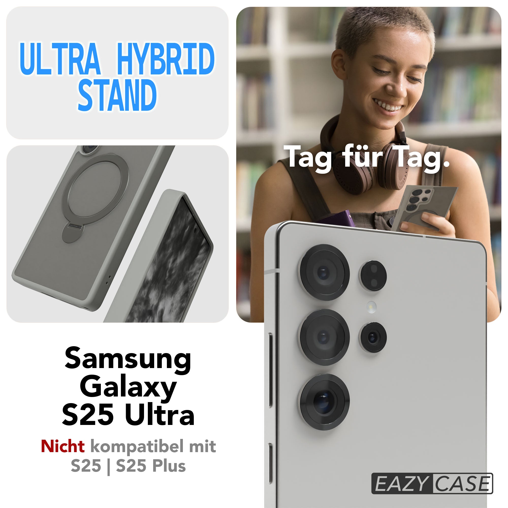 Galaxy S25 Ultra Outdoor Hülle + drehbarer Ring mit MagSafe
