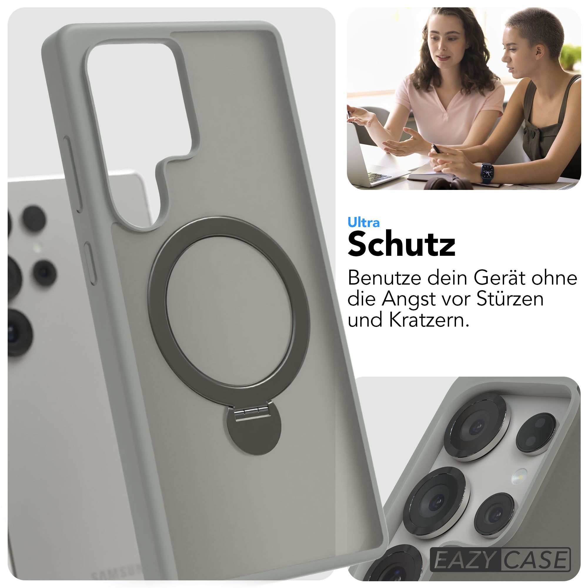 Galaxy S25 Ultra Outdoor Hülle + drehbarer Ring mit MagSafe