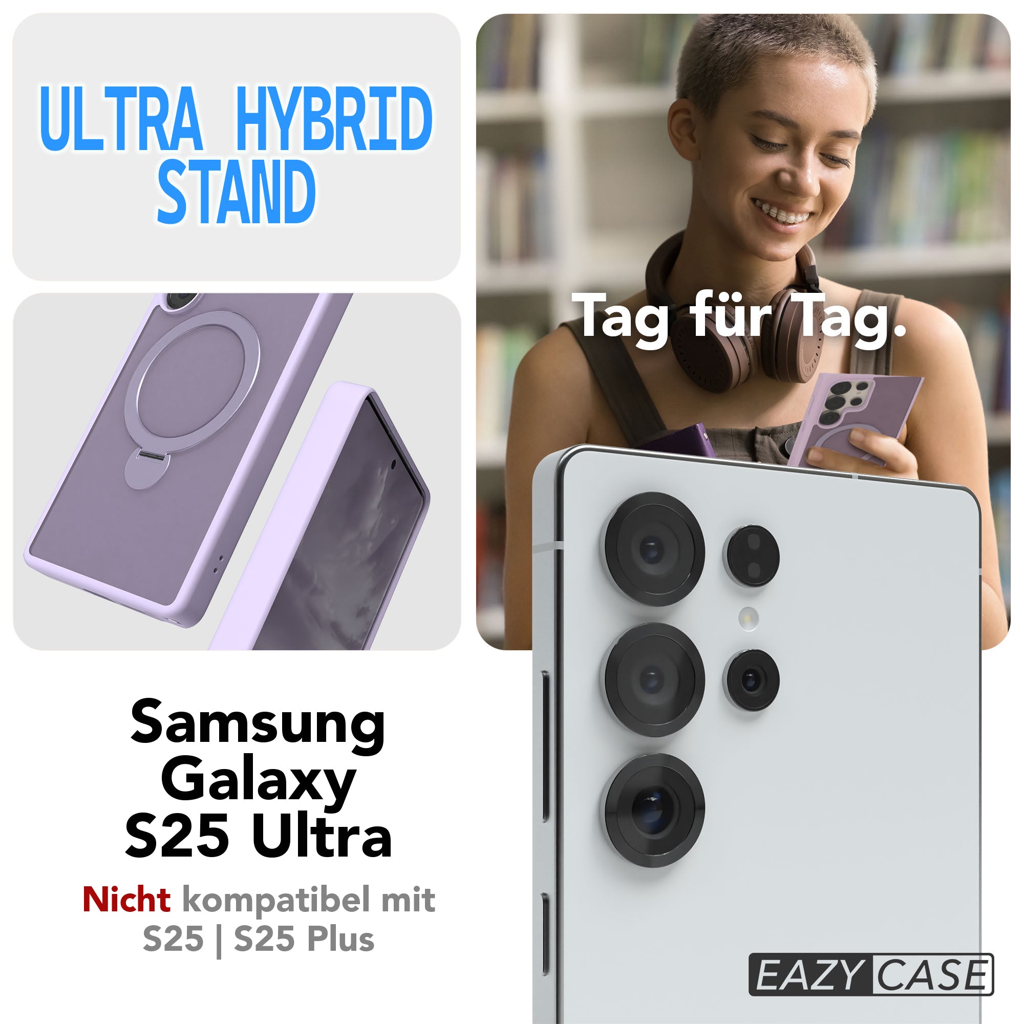 Galaxy S25 Ultra Outdoor Hülle + drehbarer Ring mit MagSafe