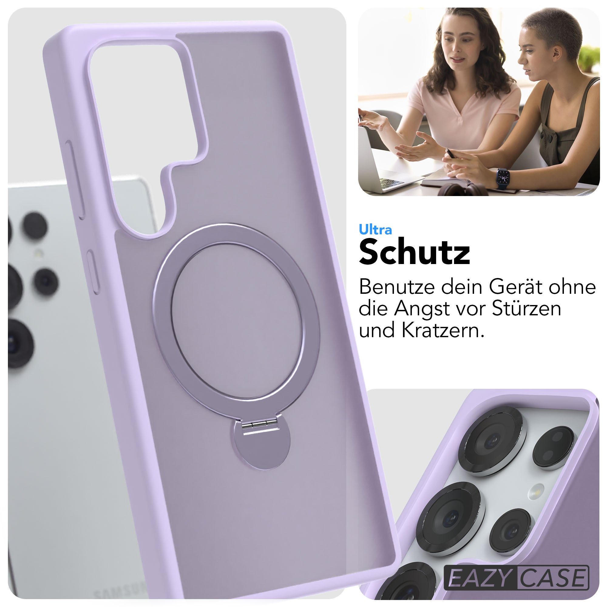 Galaxy S25 Ultra Outdoor Hülle + drehbarer Ring mit MagSafe