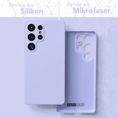Samsung Galaxy S25 Ultra Silikonhülle mit Kameraschutz und Komfort-Buttons 