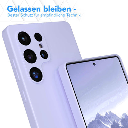 Samsung Galaxy S25 Ultra Silikonhülle mit Kameraschutz und Komfort-Buttons 