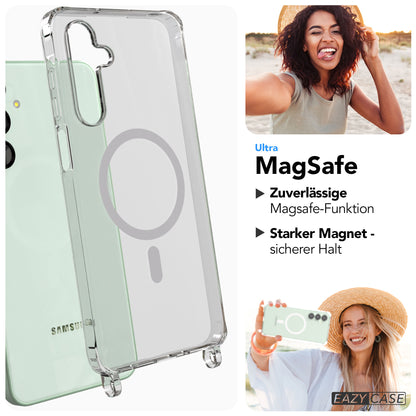 Samsung Galaxy A16 Schutzhülle MagSafe Handyketten Befestigungsösen TPU transparent