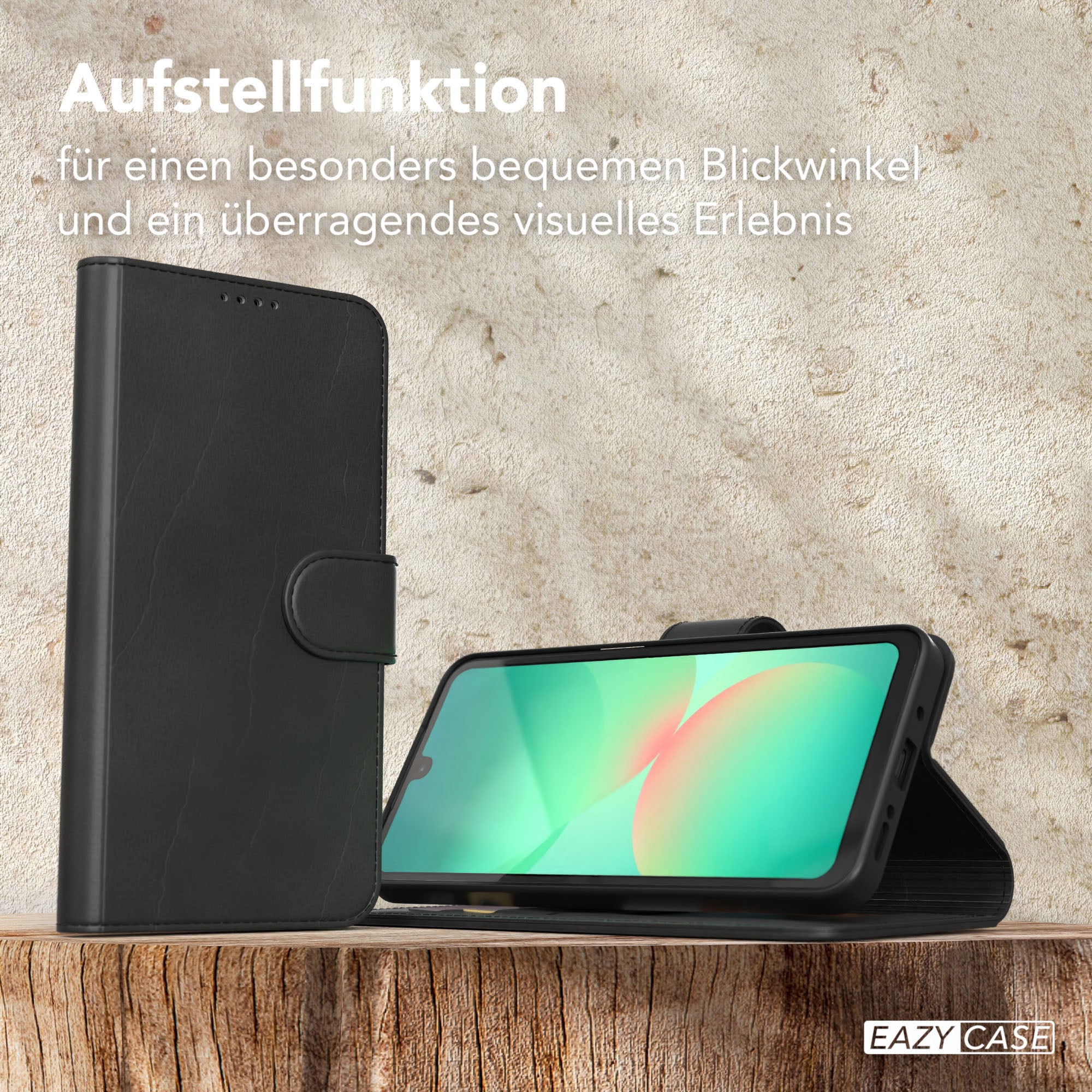Galaxy A26 Klapphülle aus Kunstleder