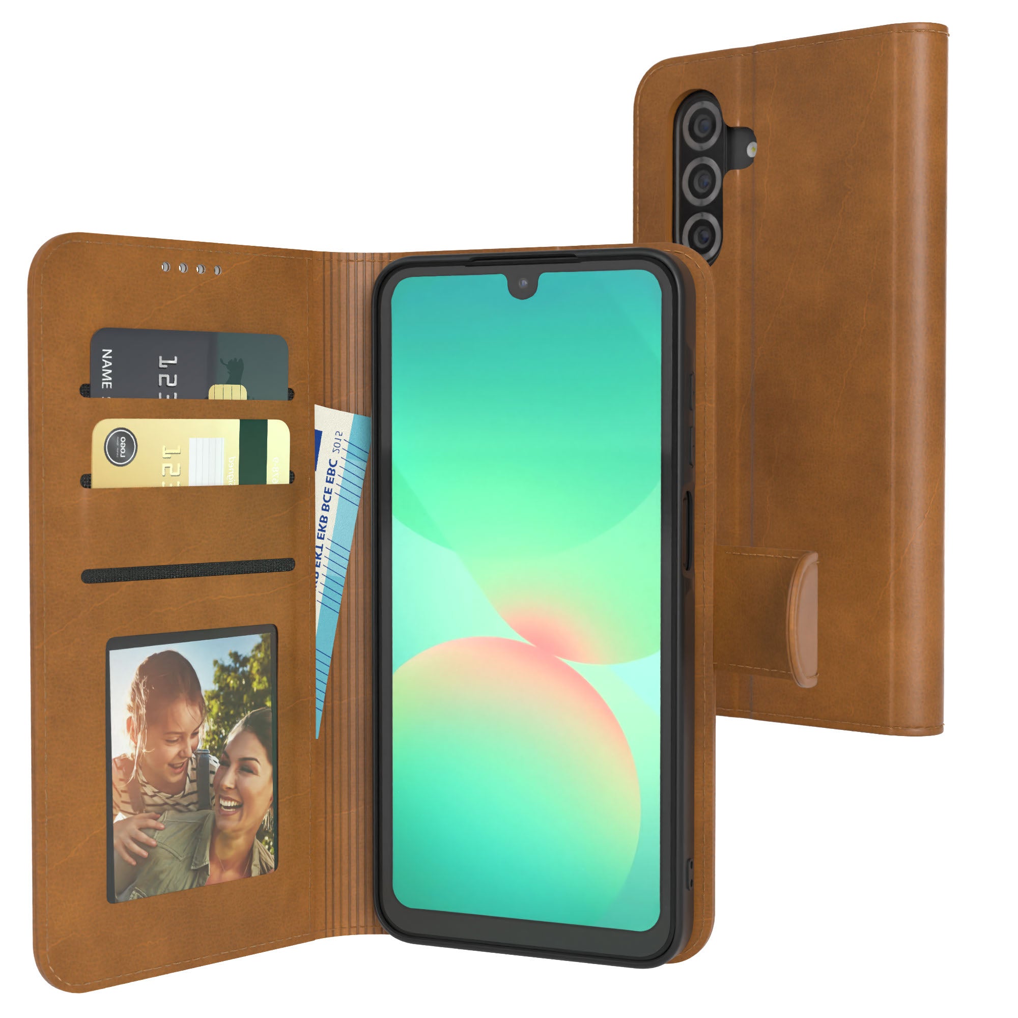 Galaxy A26 Klapphülle aus Kunstleder