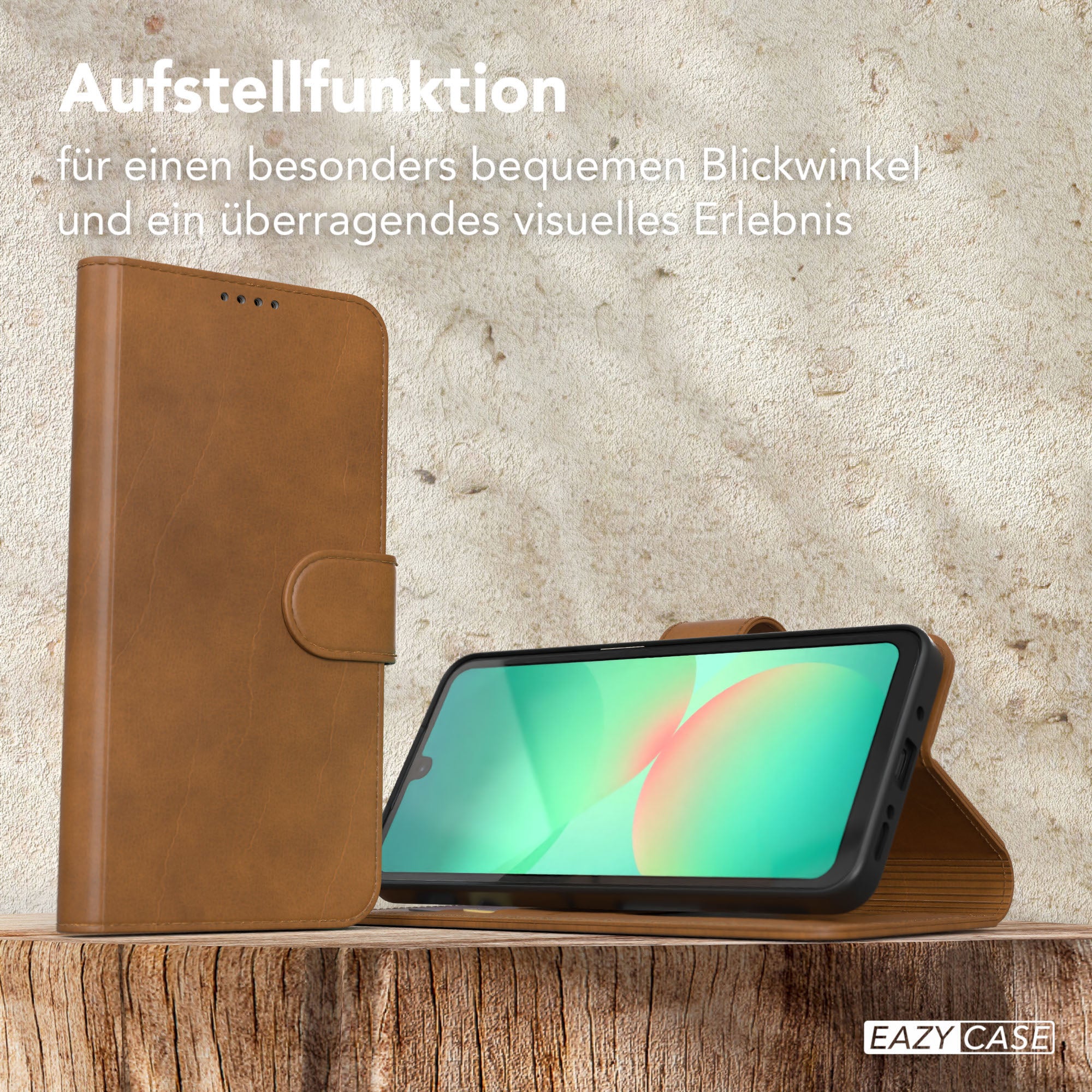 Galaxy A26 Klapphülle aus Kunstleder