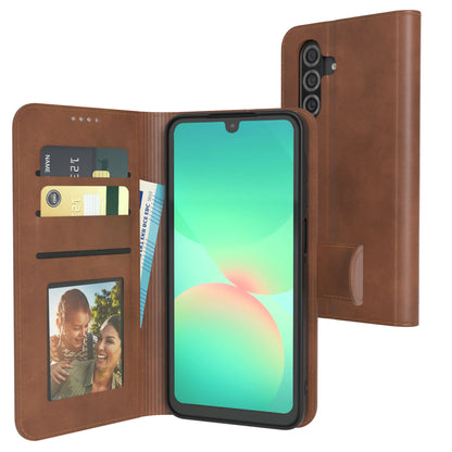 Galaxy A26 Klapphülle aus Kunstleder