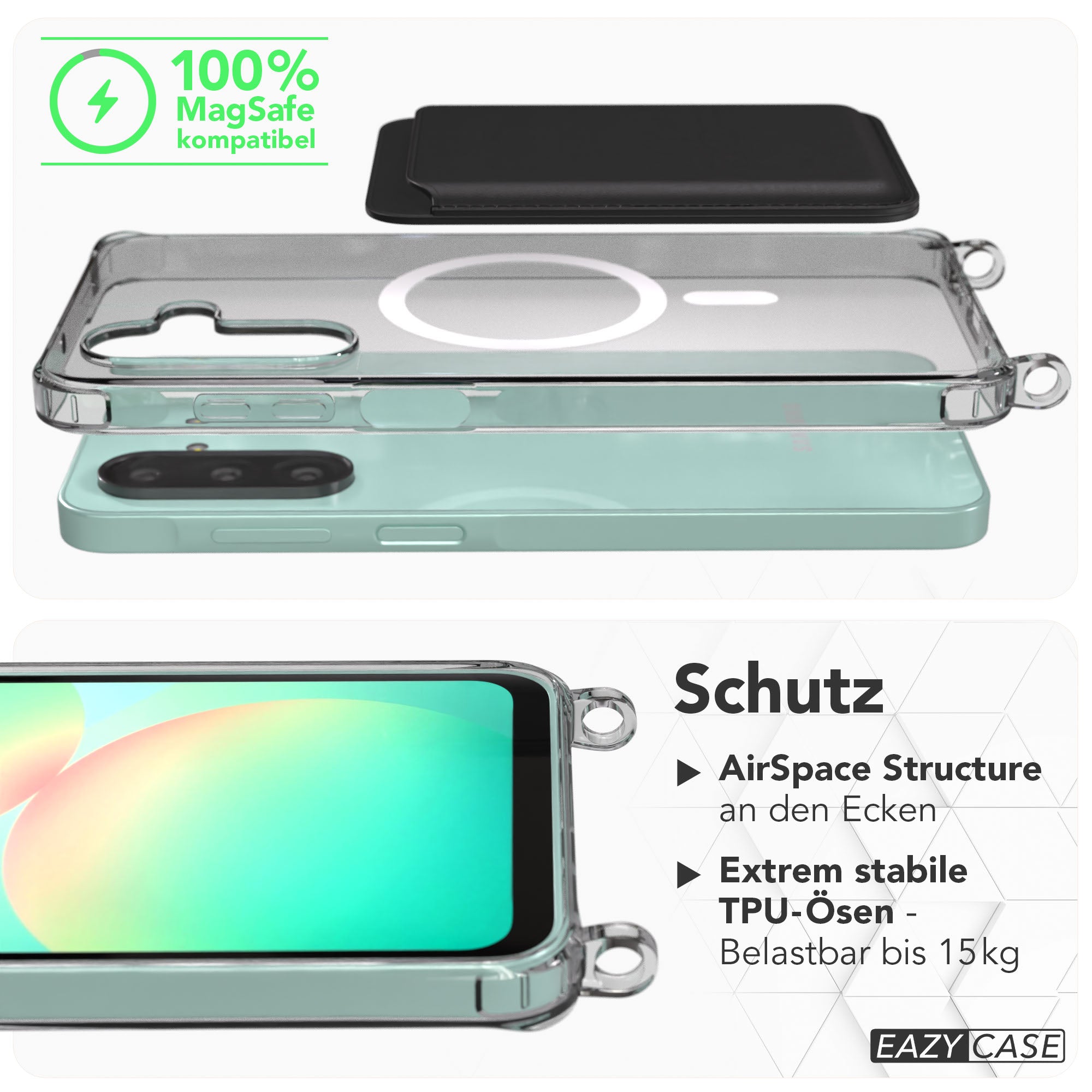 Samsung Galaxy A26 Schutzhülle mit MagSafe und Befestigungsösen für Handyketten
