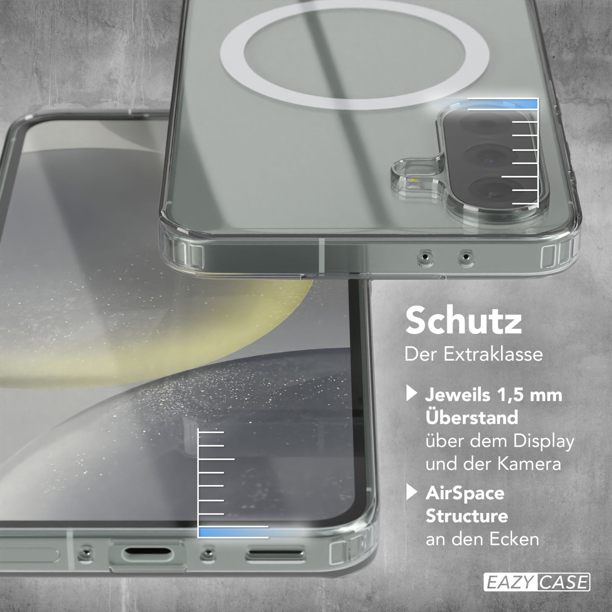 Galaxy A56 transparente Hülle mit MagSafe