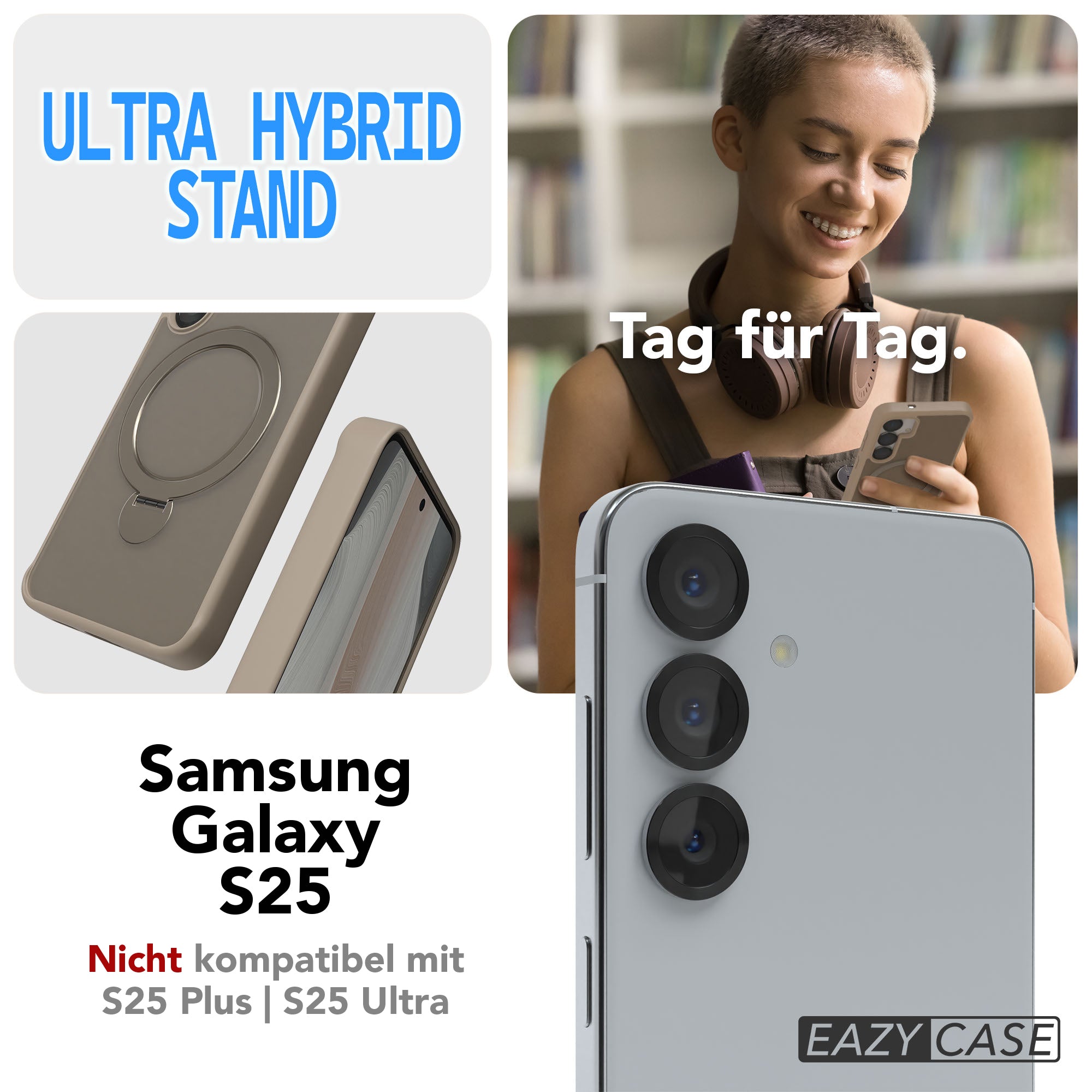 Galaxy S25 Outdoor Hülle + drehbarer Ring mit MagSafe