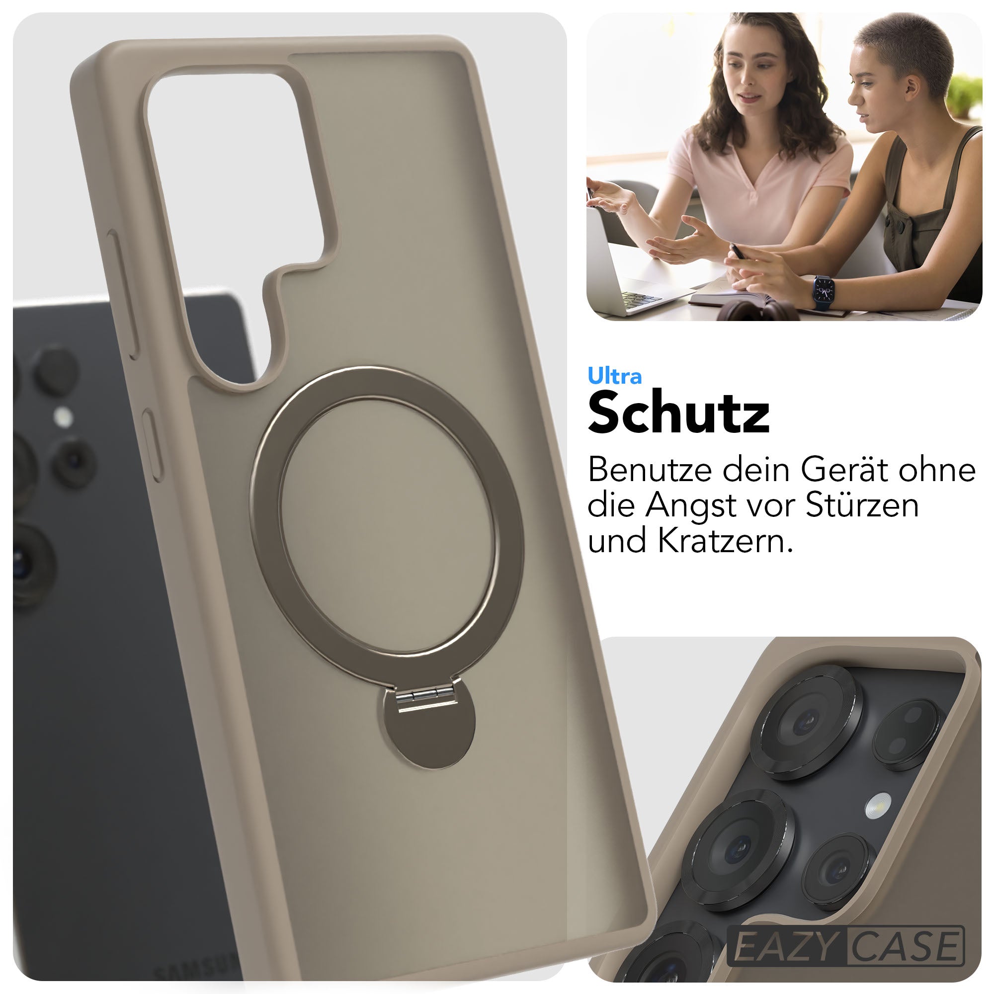 Galaxy S25 Ultra Outdoor Hülle + drehbarer Ring mit MagSafe