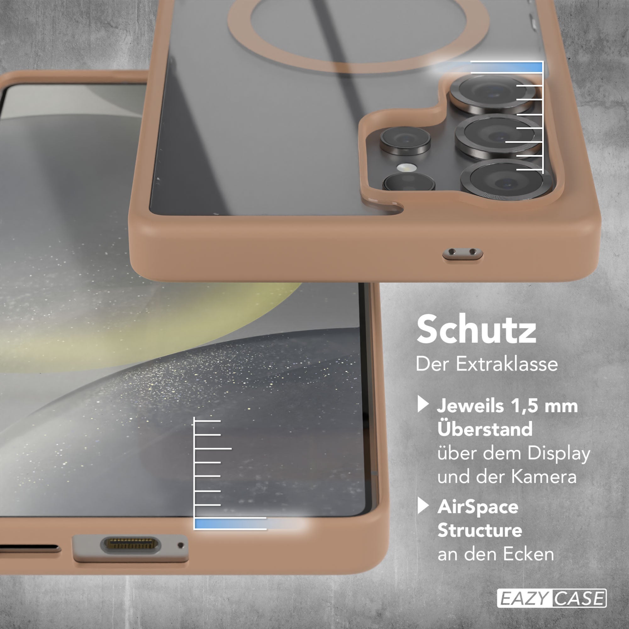 Galaxy S25 Ultra transparente Hülle mit MagSafe