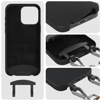iPhone 15 Pro Max 2in1 Handykette mit abnehmbarem Boho Band Silikon 