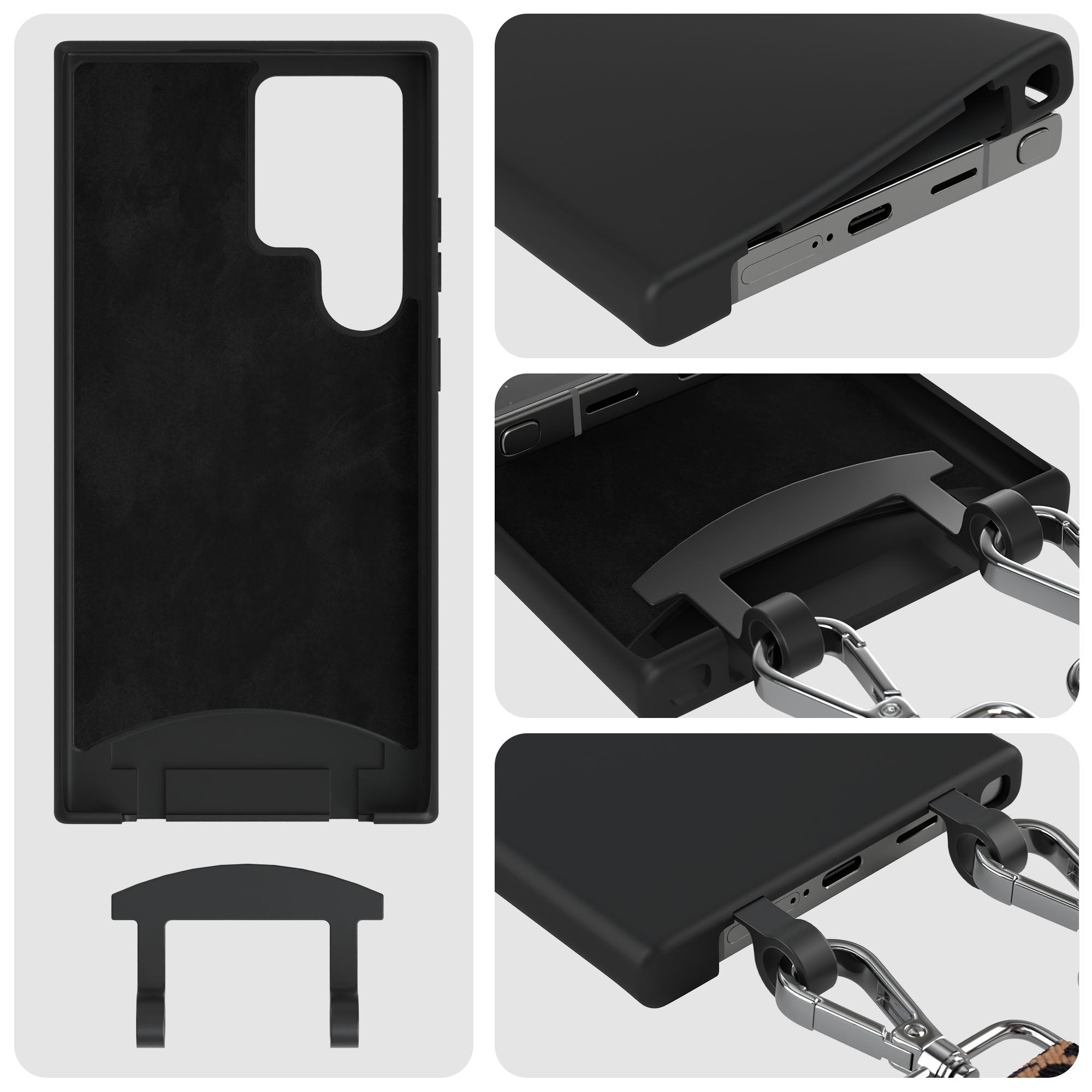 Samsung Galaxy S24 Ultra 2in1 Handykette mit abnehmbarer Kordel 
