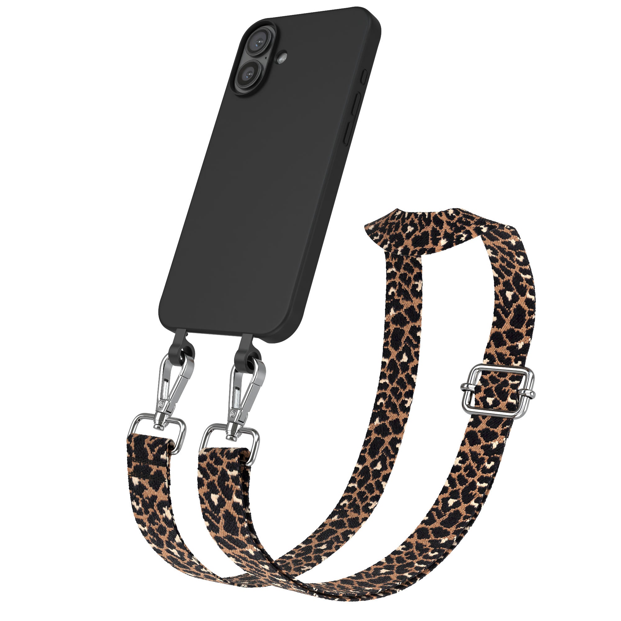 iPhone 16 Plus 2in1 Handykette abnehmbar Silikon Boho Band EAZY CASE 