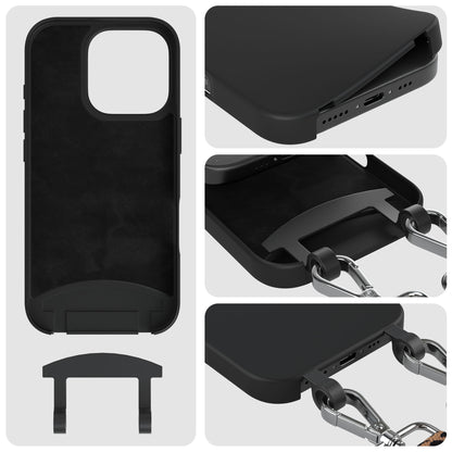 Apple iPhone 16 Pro 2in1 Handykette mit abnehmbarer Kordel Silikon 
