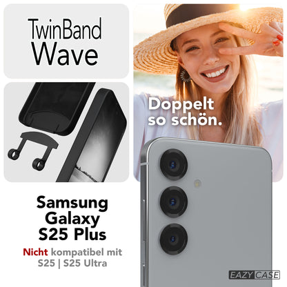 Samsung Galaxy S25 Plus 2in1 Handykette mit abnehmbarer Silikonhülle und Umhängeband 
