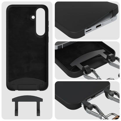 Samsung Galaxy S25 Plus 2in1 Handykette mit abnehmbarer Silikonhülle und Umhängeband 