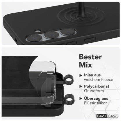 Samsung Galaxy S25 Plus 2in1 Handykette mit abnehmbarer Silikonhülle und Umhängeband 