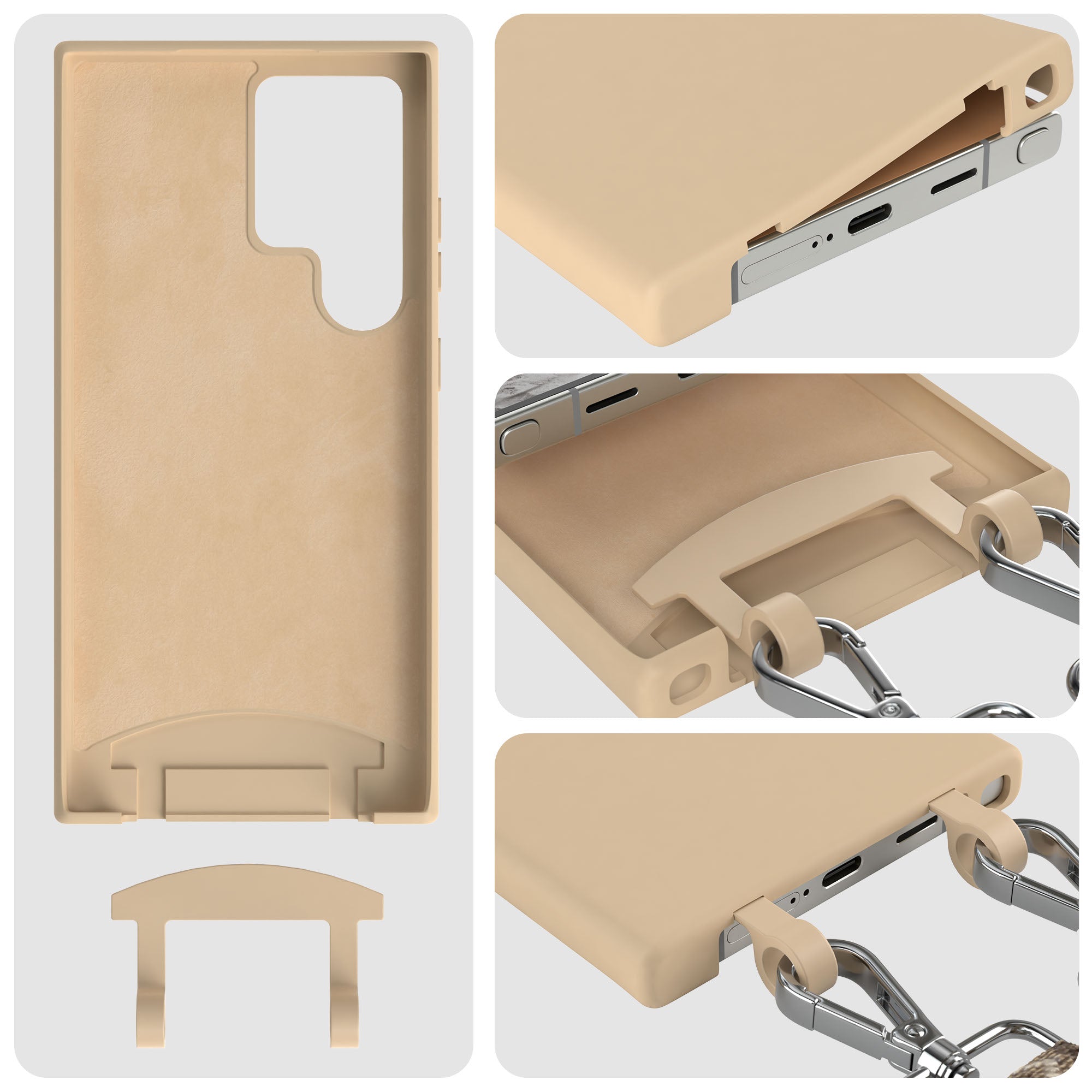Samsung Galaxy S24 Ultra 2in1 Handykette mit abnehmbarer Kordel 