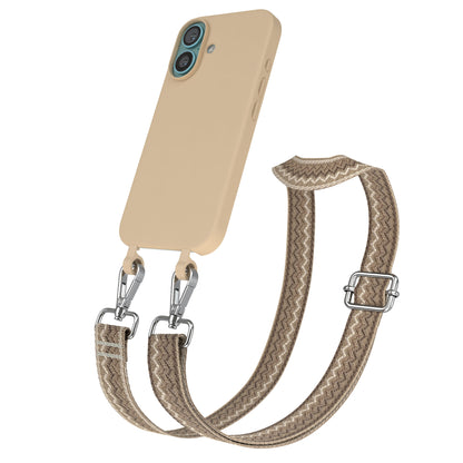 iPhone 16 Handykette mit abnehmbarem Band Silikonhülle EAZY CASE 