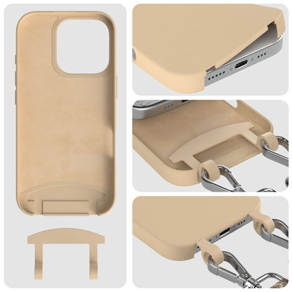 Apple iPhone 16 Pro 2in1 Handykette mit abnehmbarer Kordel Silikon 
