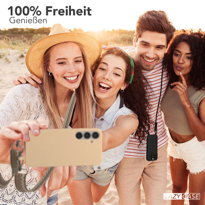 Samsung Galaxy S25 Plus 2in1 Handykette mit abnehmbarer Silikonhülle und Umhängeband 