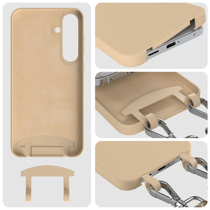 Samsung Galaxy S25 Plus 2in1 Handykette mit abnehmbarer Silikonhülle und Umhängeband 