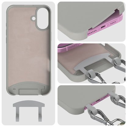 iPhone 16 Plus 2in1 Handykette abnehmbar Silikon Boho Band EAZY CASE 