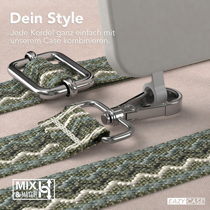 iPhone 16 Plus 2in1 Handykette abnehmbar Silikon Boho Band EAZY CASE 