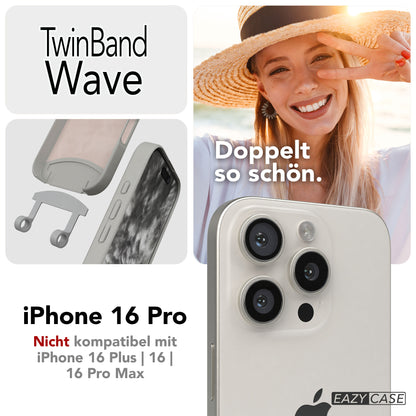 Apple iPhone 16 Pro 2in1 Handykette mit abnehmbarer Kordel Silikon 