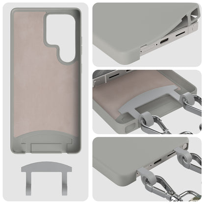 Samsung Galaxy S25 Ultra 2in1 Handykette mit abnehmbarer Silikonhülle 