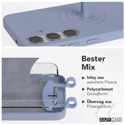 Samsung Galaxy S24 Plus 2in1 Handykette mit abnehmbarer Kordel Silikon 