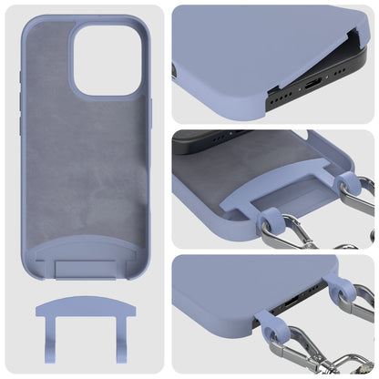 Apple iPhone 16 Pro 2in1 Handykette mit abnehmbarer Kordel Silikon 