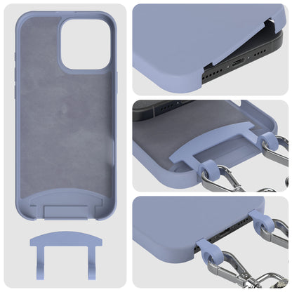 iPhone 16 Pro Max 2in1 Handykette mit abnehmbarem Boho Band Silikon 