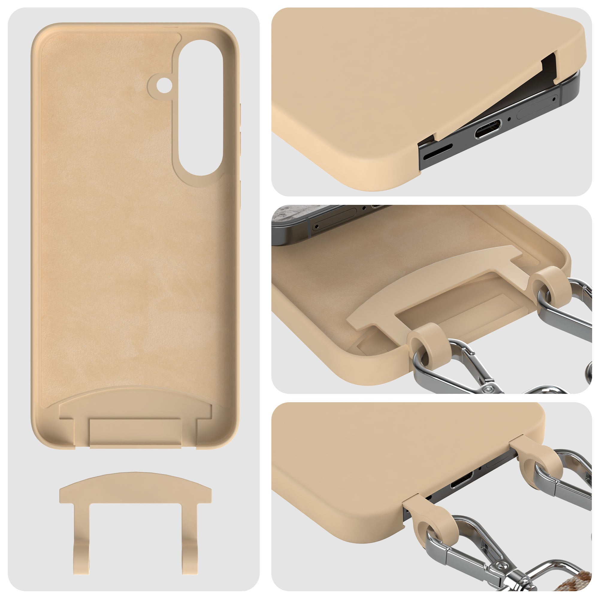 Samsung Galaxy S24 Plus 2in1 Handykette mit abnehmbarer Kordel Silikon 