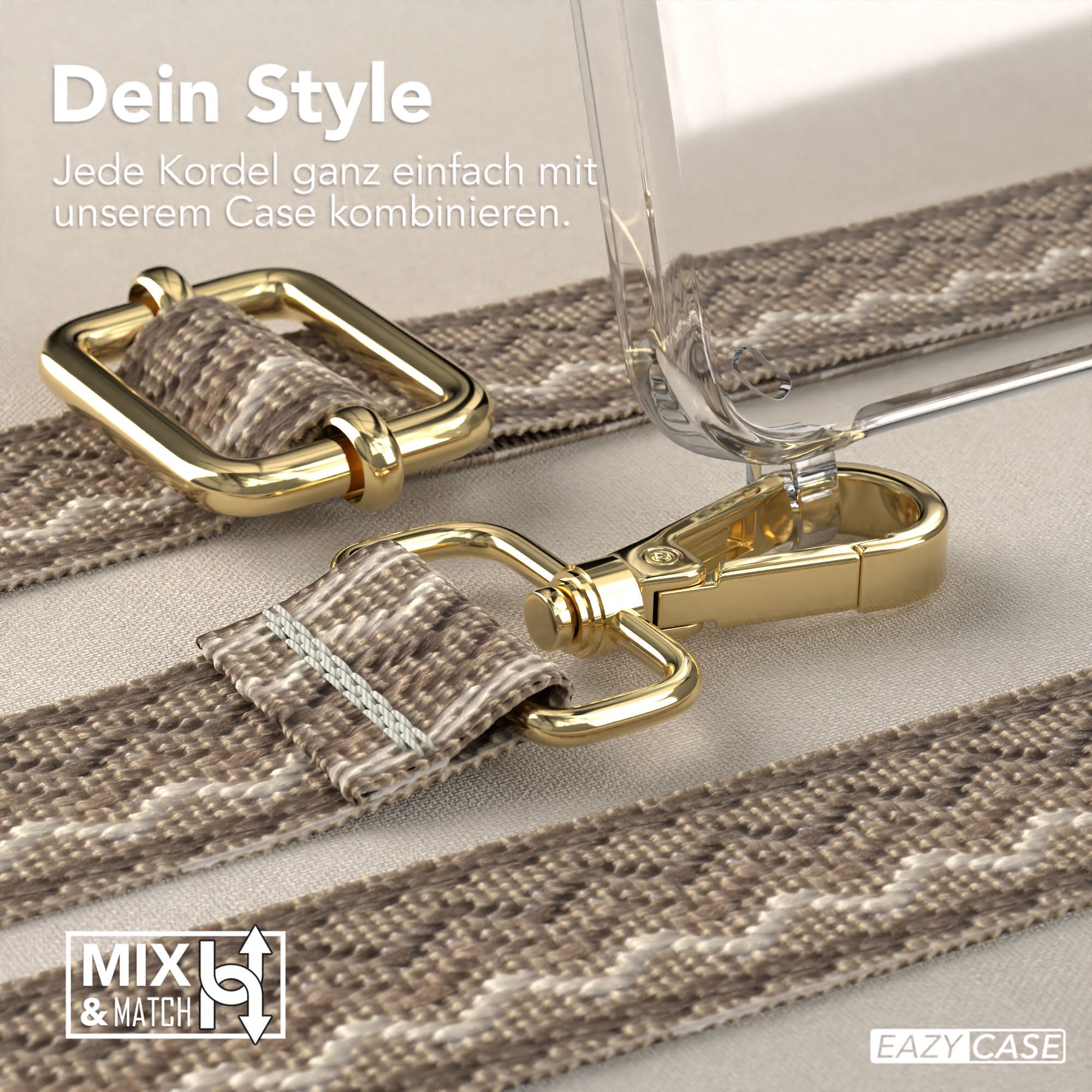 Samsung Galaxy S25 Plus Handykette mit verstellbarem Boho Trageriemen Set 