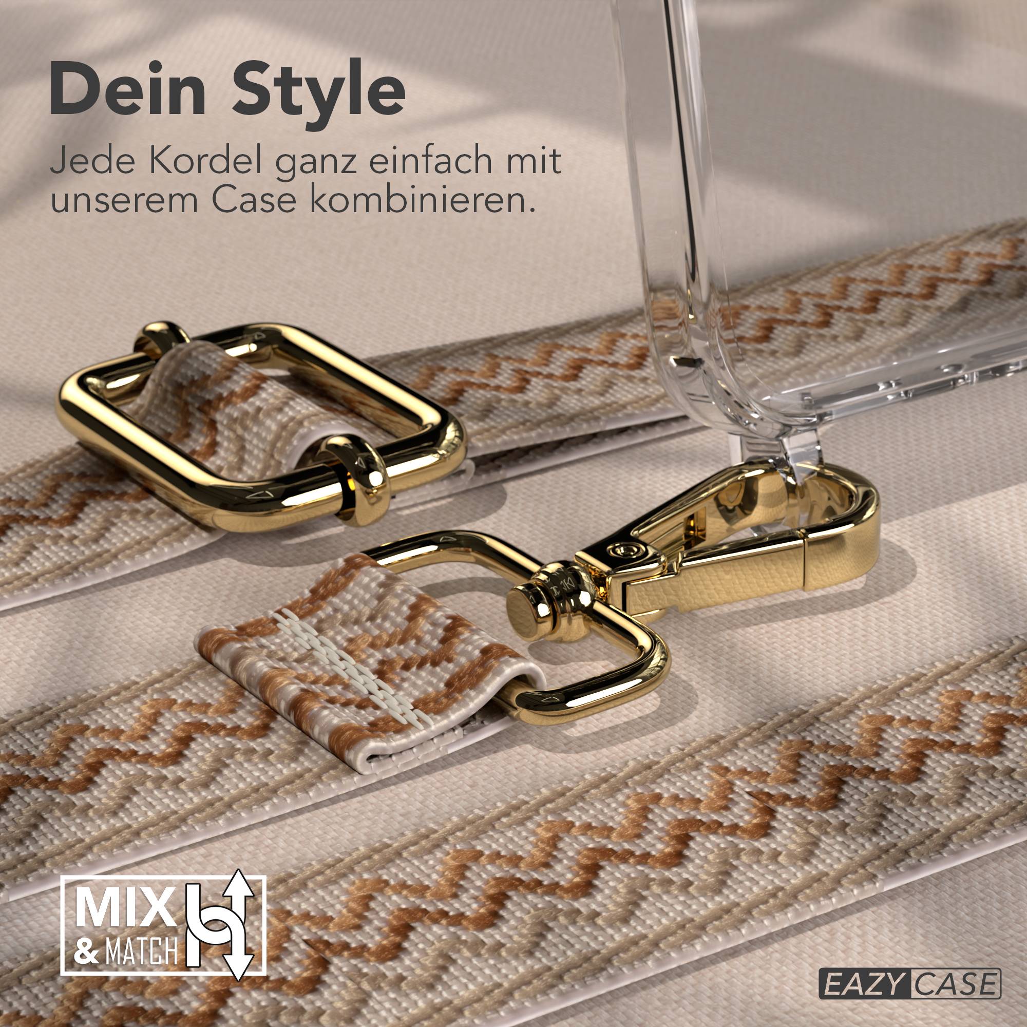 Samsung Galaxy A56 Handykette mit Boho Band verstellbar 