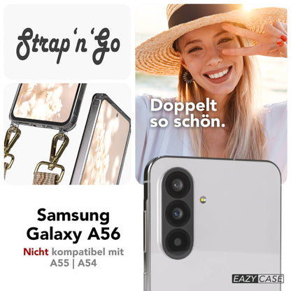 Samsung Galaxy A56 Handykette mit Boho Band verstellbar 
