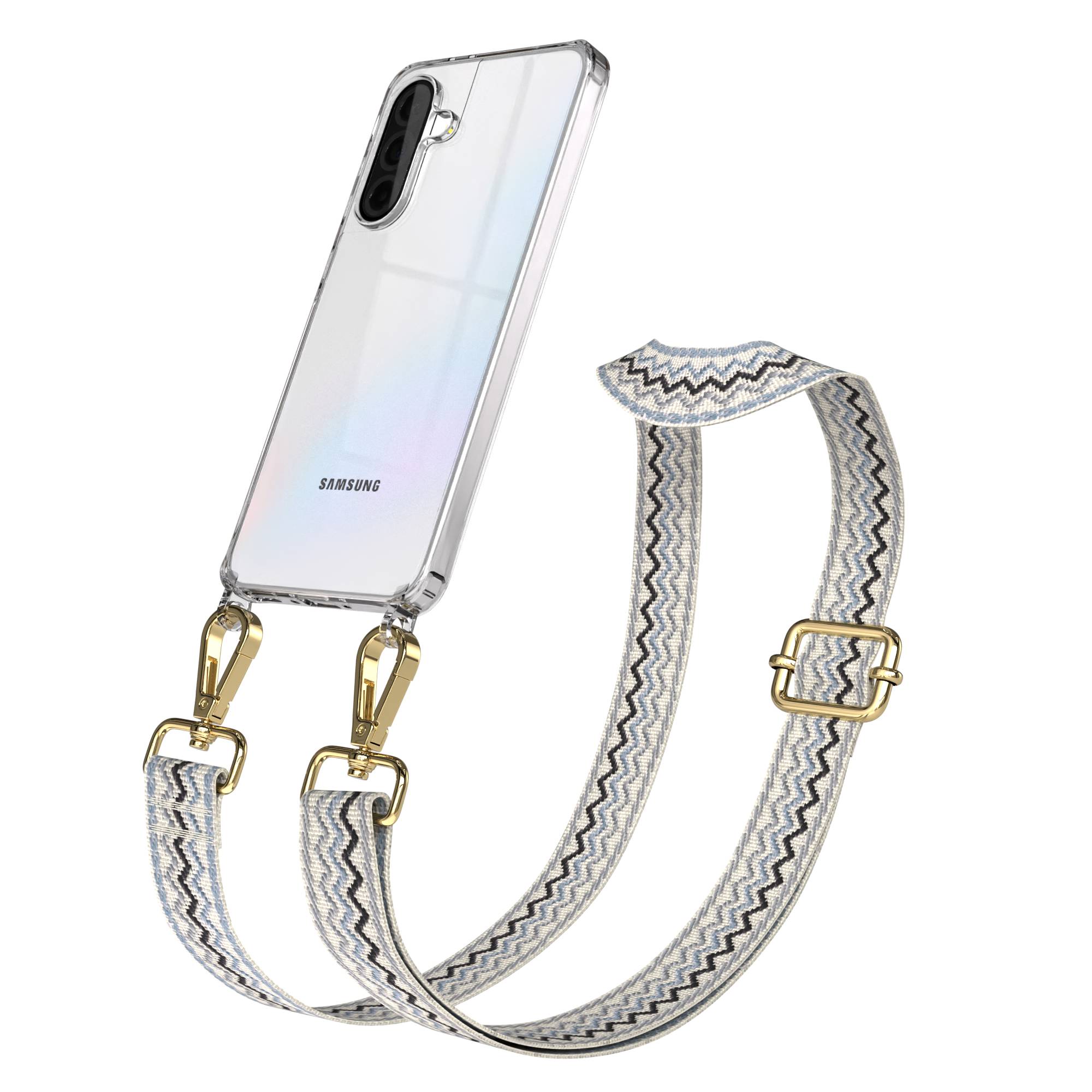 Samsung Galaxy A36 Handykette mit Boho Band verstellbares Umhängeband 