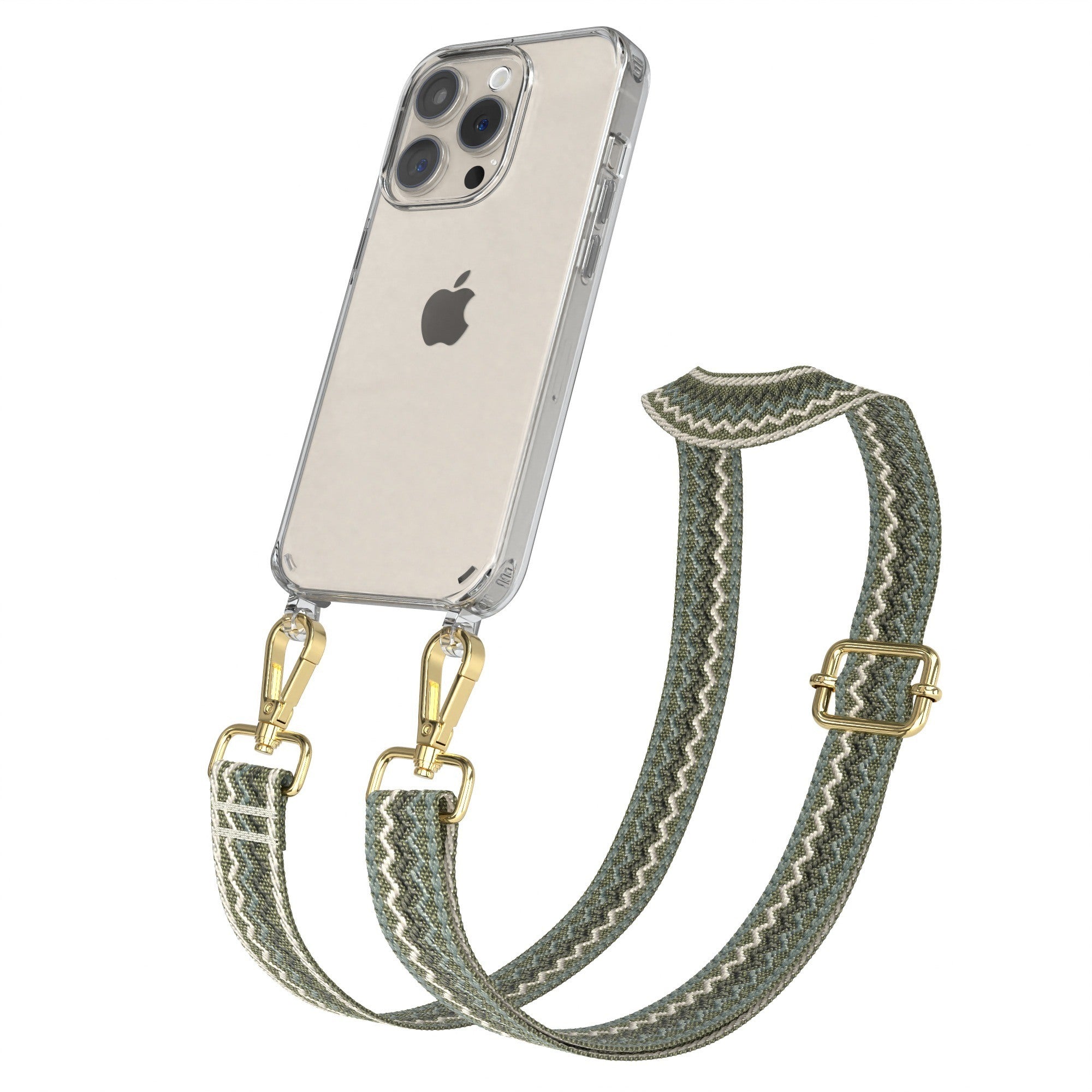 iPhone 15 Pro Handykette mit verstellbarem Boho Band von EAZY CASE 