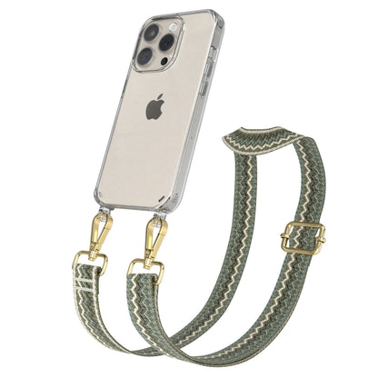 iPhone 15 Pro Handykette mit verstellbarem Boho Band von EAZY CASE 