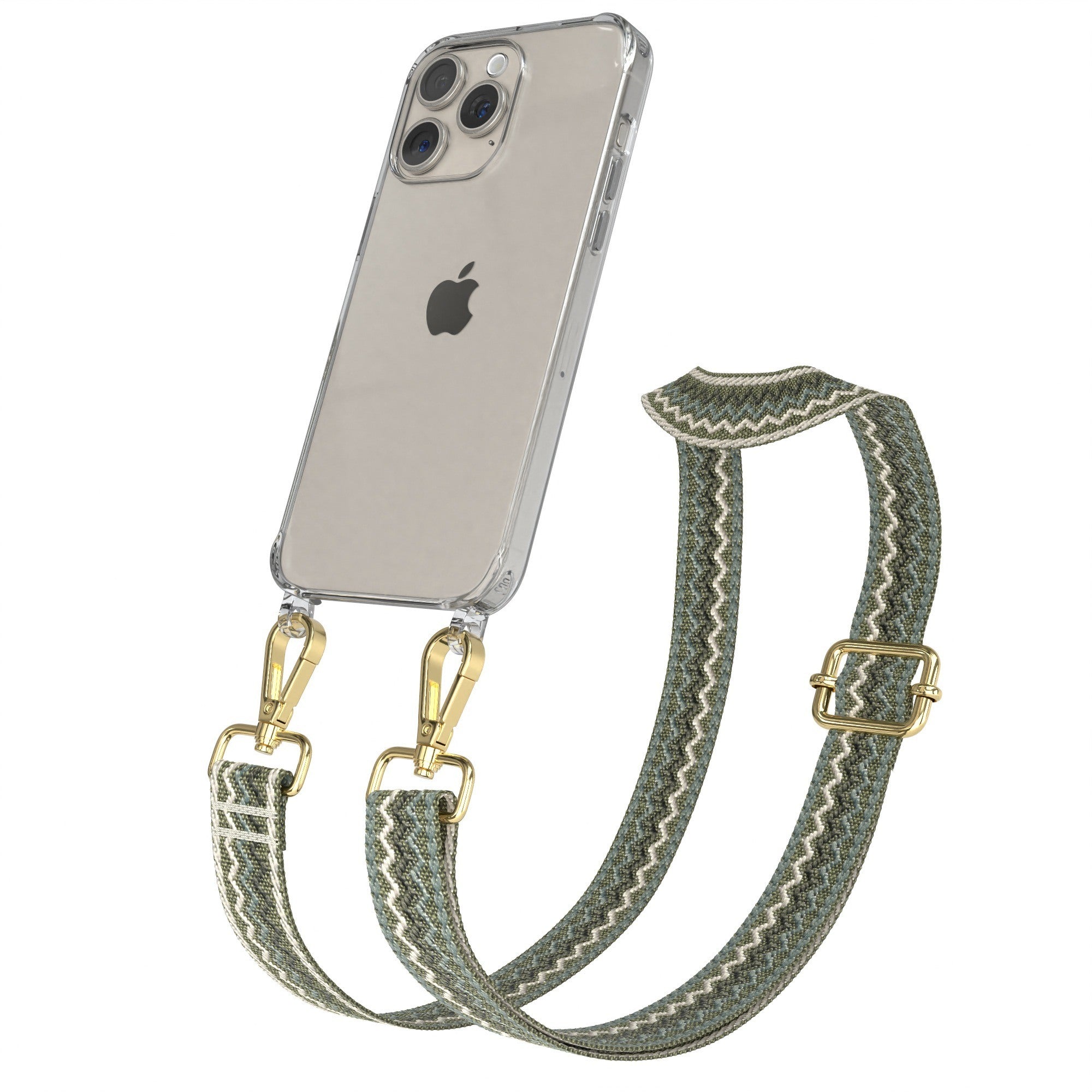iPhone 15 Pro Max Handykette mit verstellbarem Boho Band Set 
