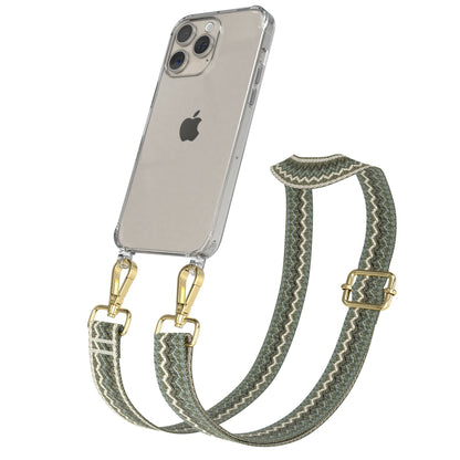 iPhone 15 Pro Max Handykette mit verstellbarem Boho Band Set 