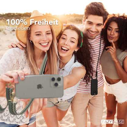 iPhone 15 Pro Max Handykette mit verstellbarem Boho Band Set 