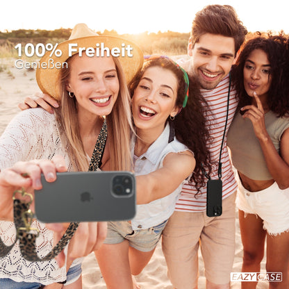 iPhone 15 Handykette mit verstellbarem Boho Band Tragegurt 
