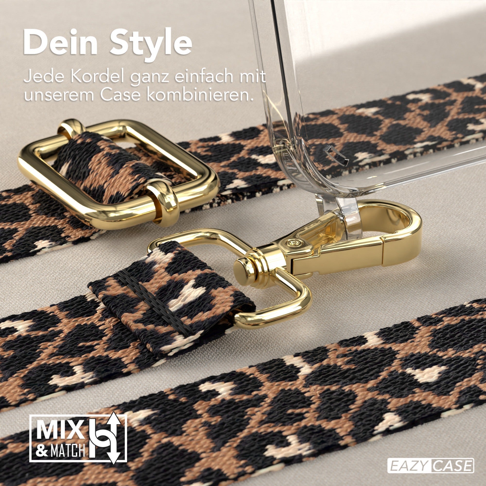 iPhone 15 Plus Handykette mit Boho Band von EAZY CASE 