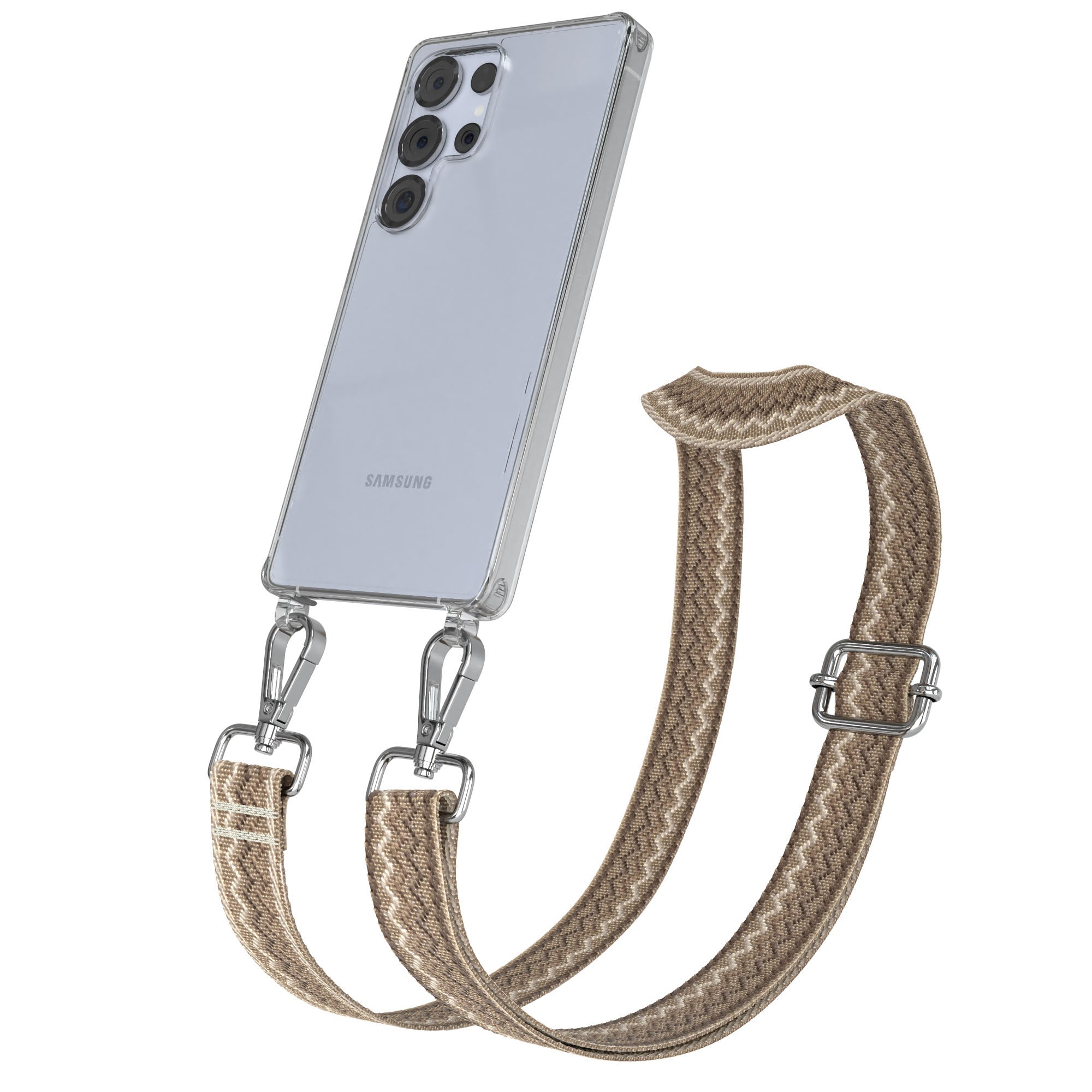 Samsung Galaxy S25 Ultra Handykette mit Boho Band zum Umhängen 