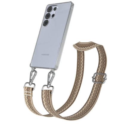 Samsung Galaxy S25 Ultra Handykette mit Boho Band zum Umhängen 