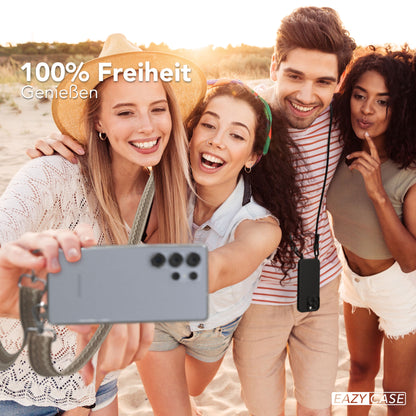 Samsung Galaxy S25 Ultra Handykette mit Boho Band zum Umhängen 